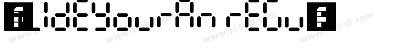 字体名称slideyouran Regu字体转换